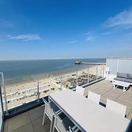 Appartamento Seascape Penthouse Ii - Modern Ingericht Met Panoramisch Zeezicht En 2 Ruime Zonneterrassen Blankenberge