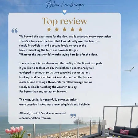 Seascape Penthouse Ii - Modern Ingericht Met Panoramisch Zeezicht En 2 Ruime Zonneterrassen Appartamento Blankenberge